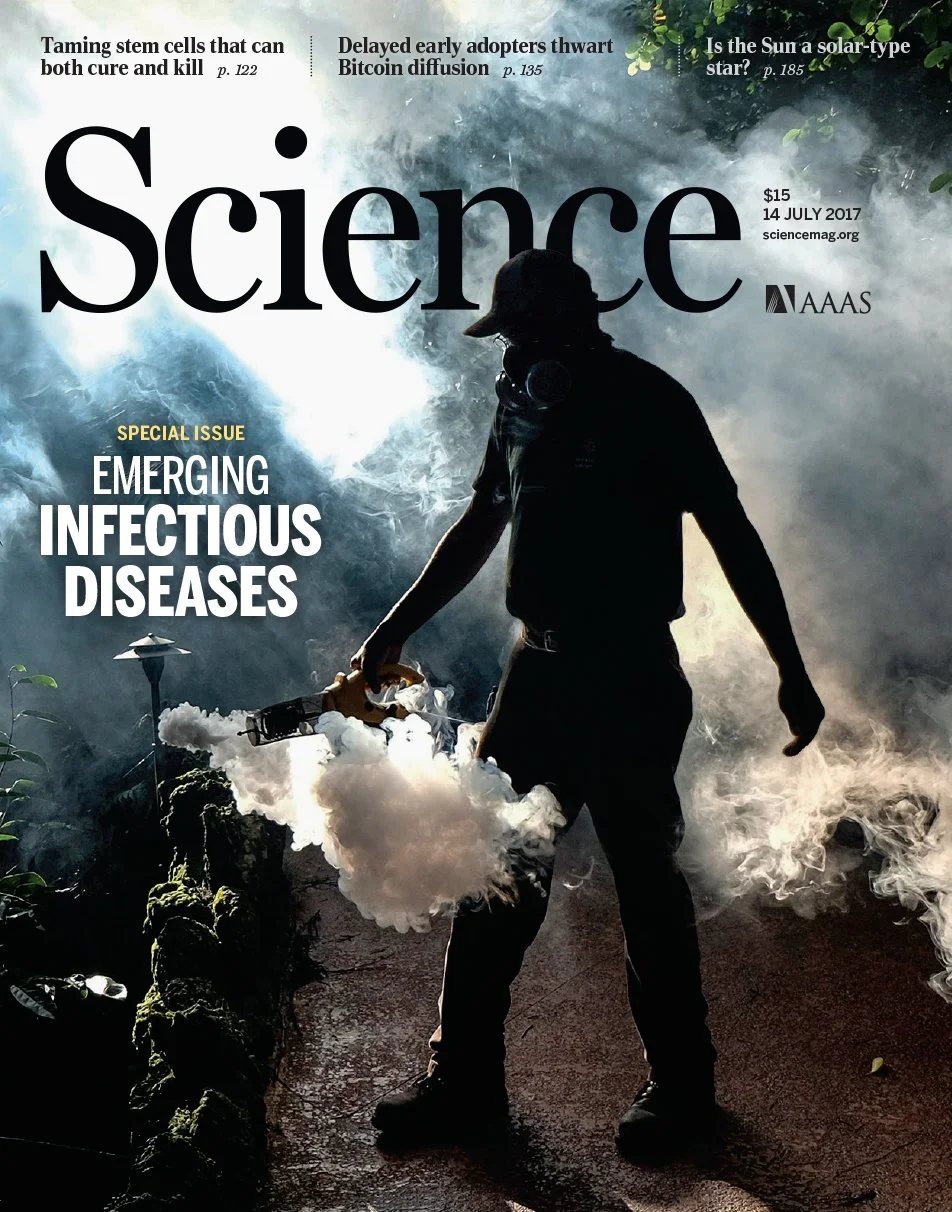 Cover of Science, 14 July 2017, the issue carrying the piece